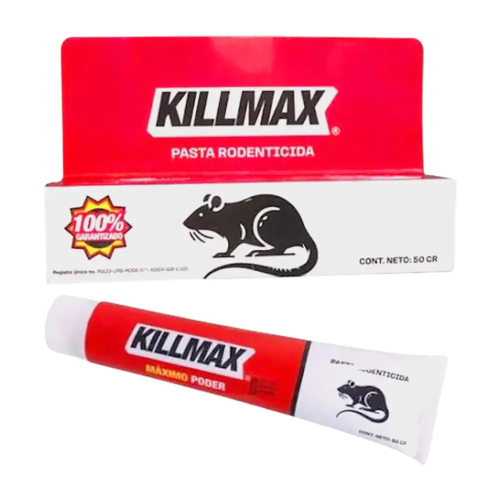Pasta o cebo rodenticida killmax 50g para ratas y ratones / k-210