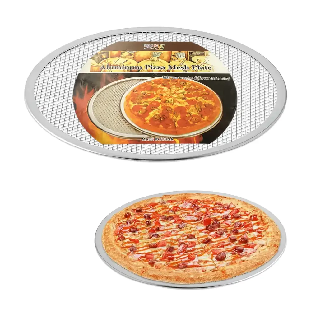 Base circular con malla de aluminio para hornear pizza, 25cm / 1694187