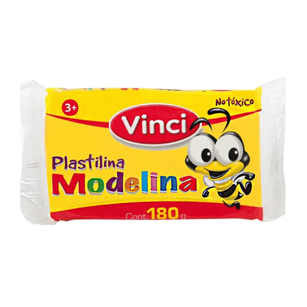 Plastilina modelina vinci de 180g en color amarilla / plastilina amarilla / 2344