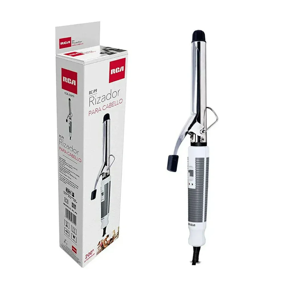 Plancha rizadora rca con barril de cerámica para el cabello / rc-p9