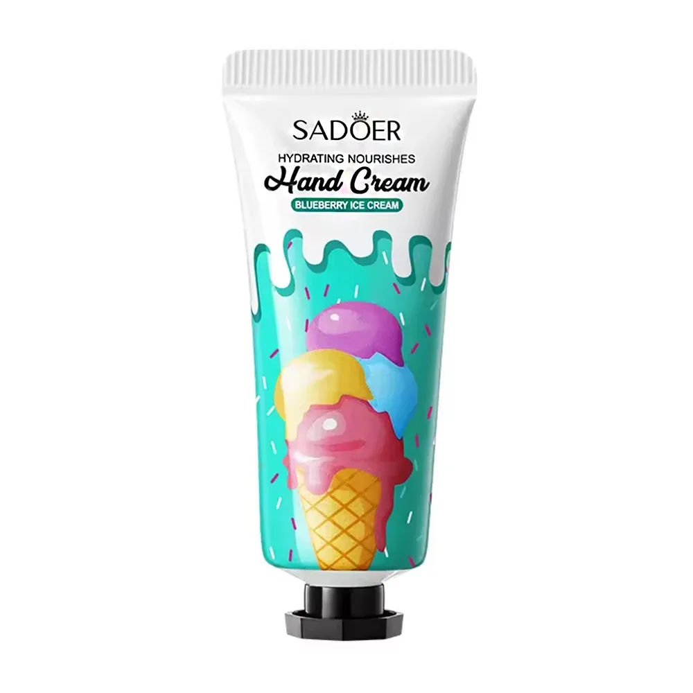 Mini crema hidratante sadoer con extracto de blueberry y helado para manos, 20g