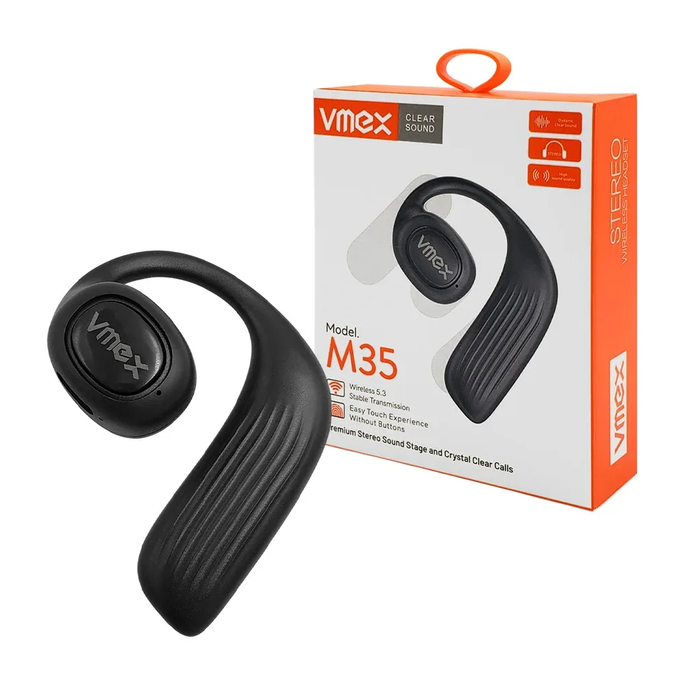 Audífono vmex manos libres, inalámbrico con respuesta touch, sonido estéreo