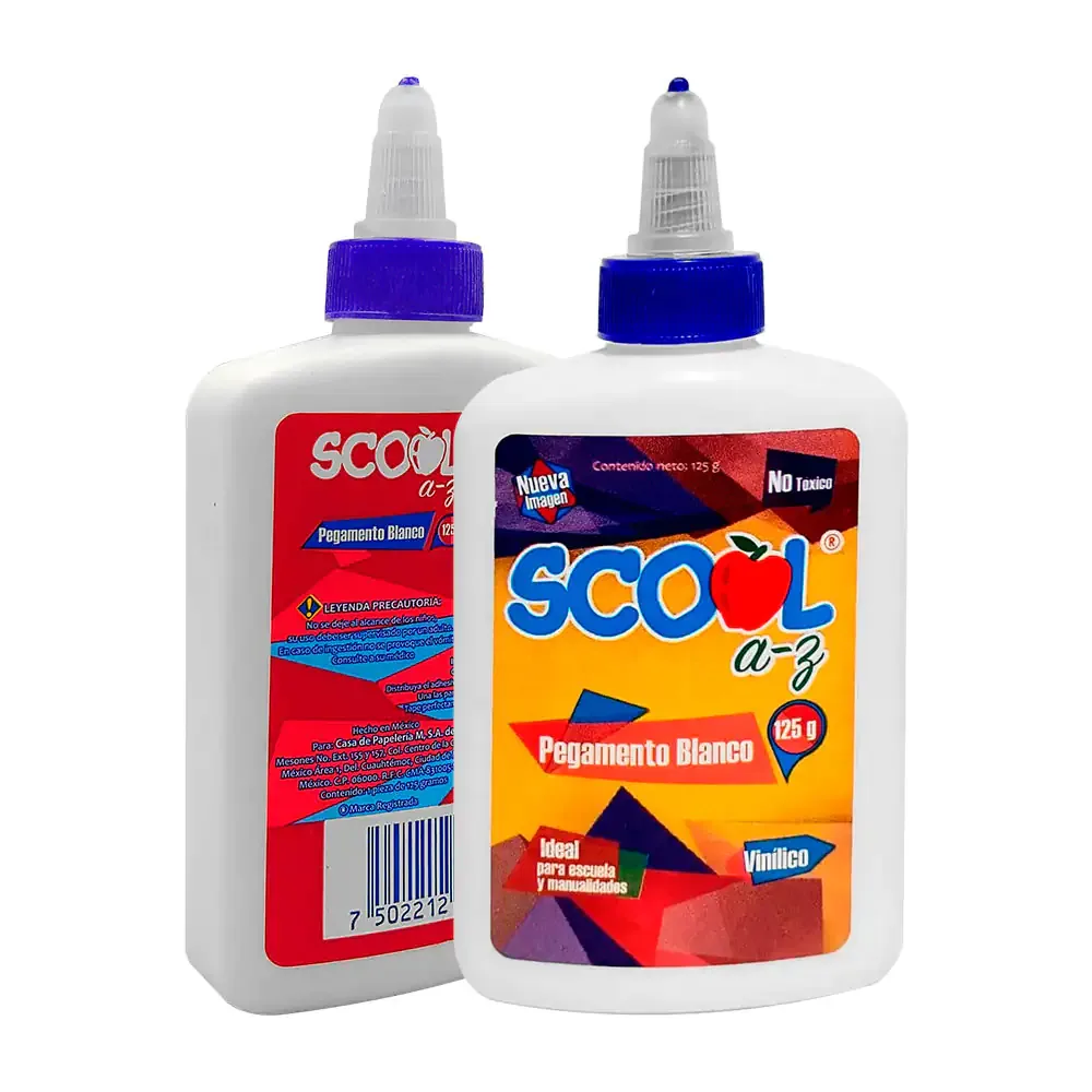 Pegamento-resistol líquido blanco scool vinílico, 125g / 7473