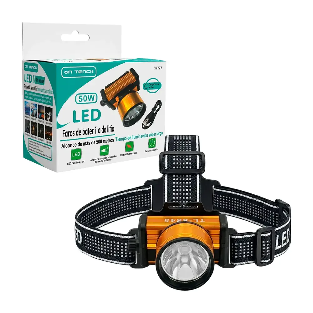 Lámpara tipo minero recargable on tenck con iluminación led ajustable / 17777