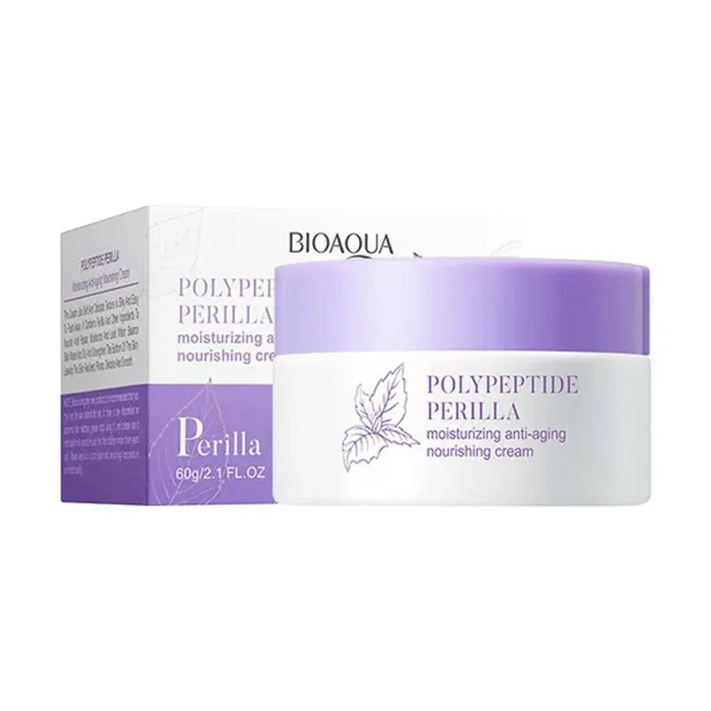 Crema facial antiedad bioaqua con extracto de perilla y polipéptido 60g / bqy53911