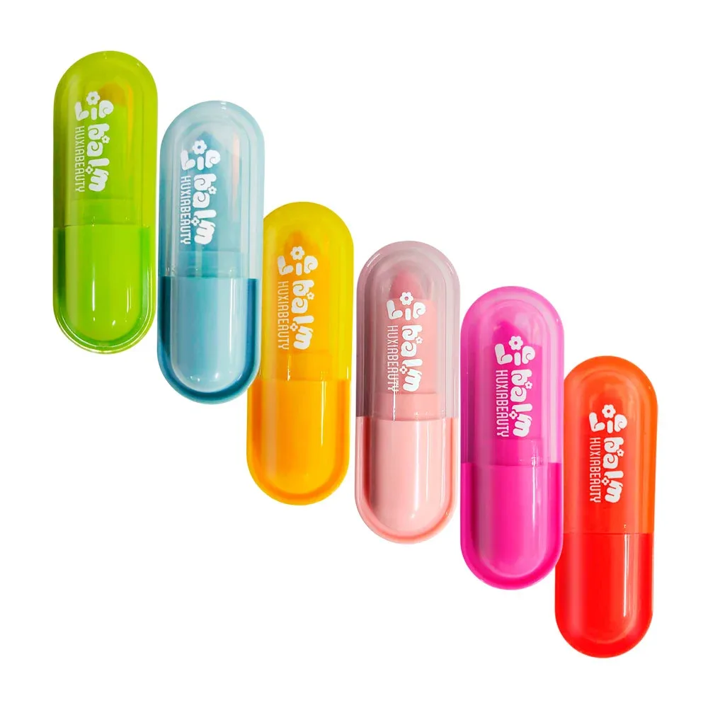 1pz bálsamo humectante, huxiabeauty con efecto mágico, variedad de tonos