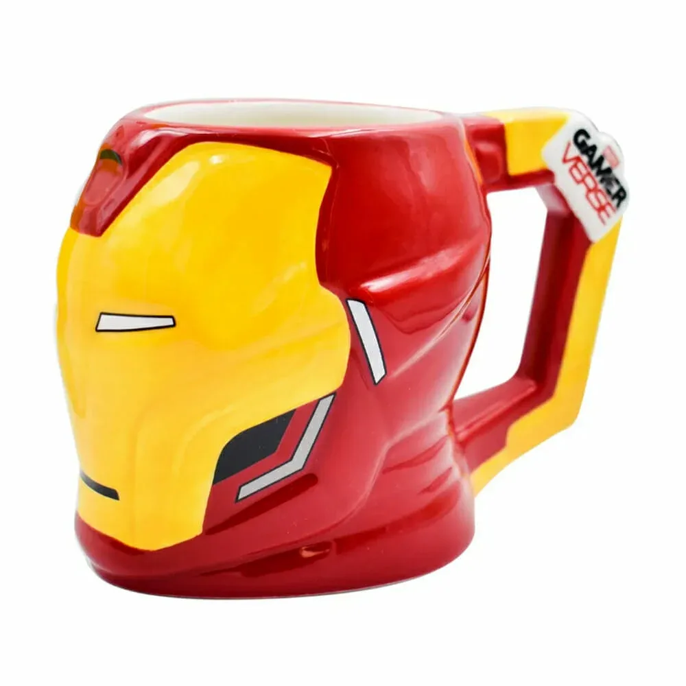 Taza de cerámica 3d en forma de ironman 369ml 1555-3199