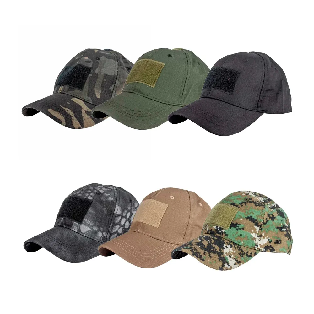 Gorra cachucha táctica con 3 velcros, variedad de colores y diseños / 058 / 3330