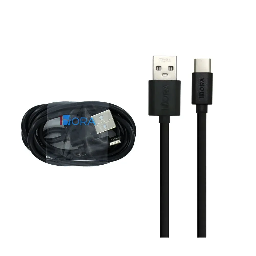 Cable 1hora de 1 metro con entrada tipo c a usb en color negro / cab244n
