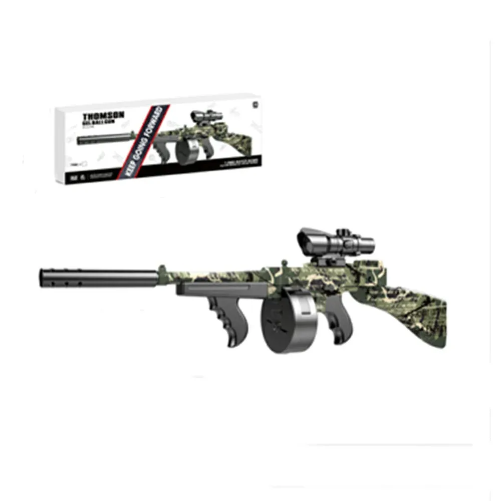 Rifle thomson eléctrico keep goin lanzador de bolitas de hidrogel en color verde militar / 735c-1