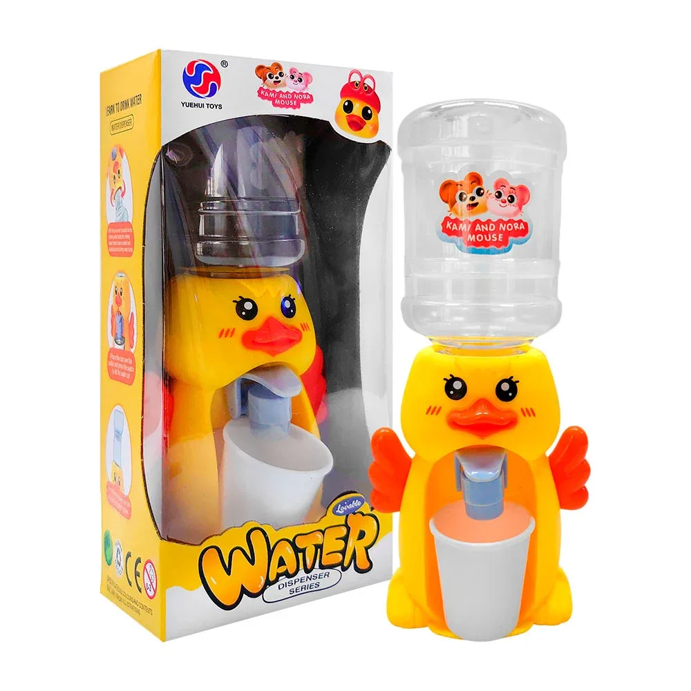Mini dispensador de agua en forma de patito kawaii + mini garrafón