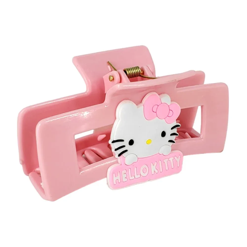 1pza Pinza rectangular para el cabello con decoración de personajes hello kitty sanrio, variedad de modelos / 23-fs-045