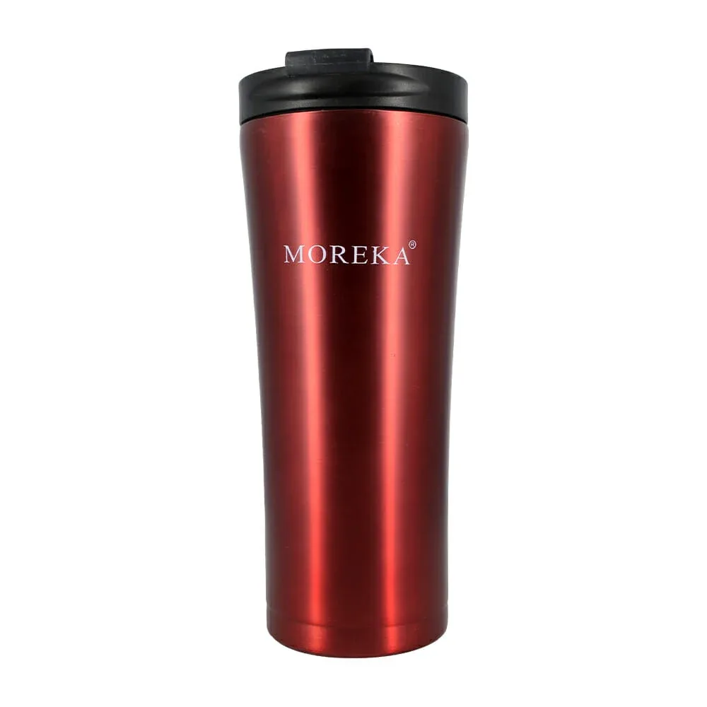 Termo de acero inoxidable con estampado, tapadera de plástico y capacidad para 450ml, variedad de colores y diseños / zqf-1038