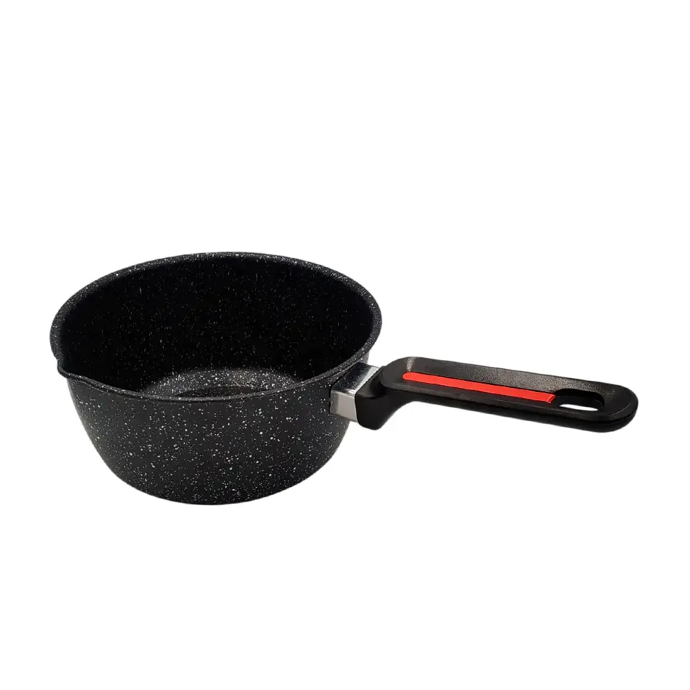 Cacerola antiadherente hotchef de 19cm en color negro y mango de plástico