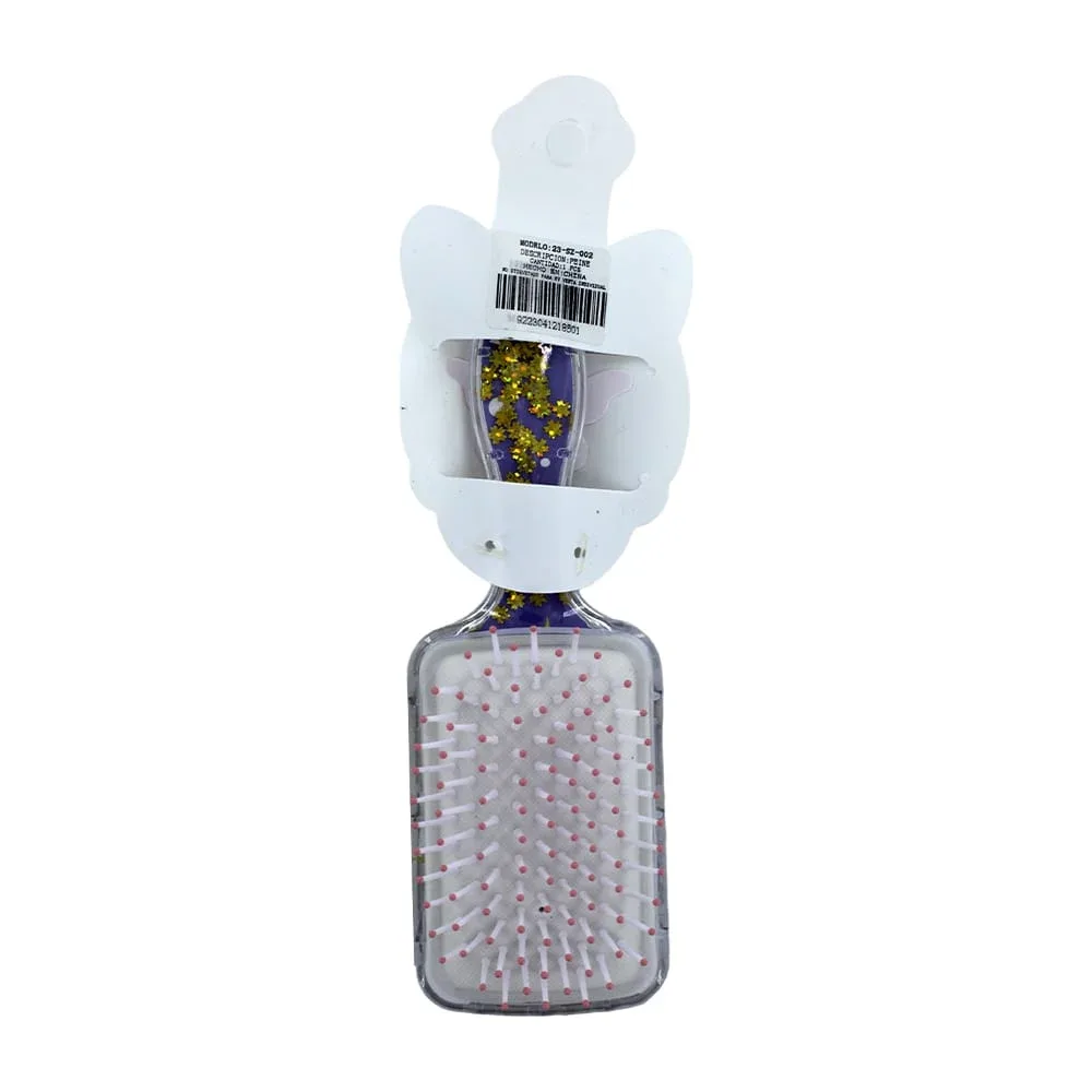 Cepillo rectangular de plástico con encapsulado de figuras y diseño de personajes hello kitty sanrio, variedad de modelos / 23-sz-002