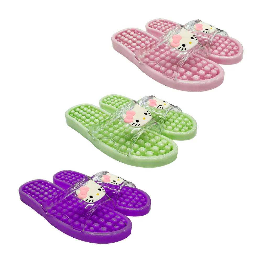 Zapatillas / sandalias de masaje acupresión para pies con diseño de hello kitty, variedad de colores / sandalia.hello