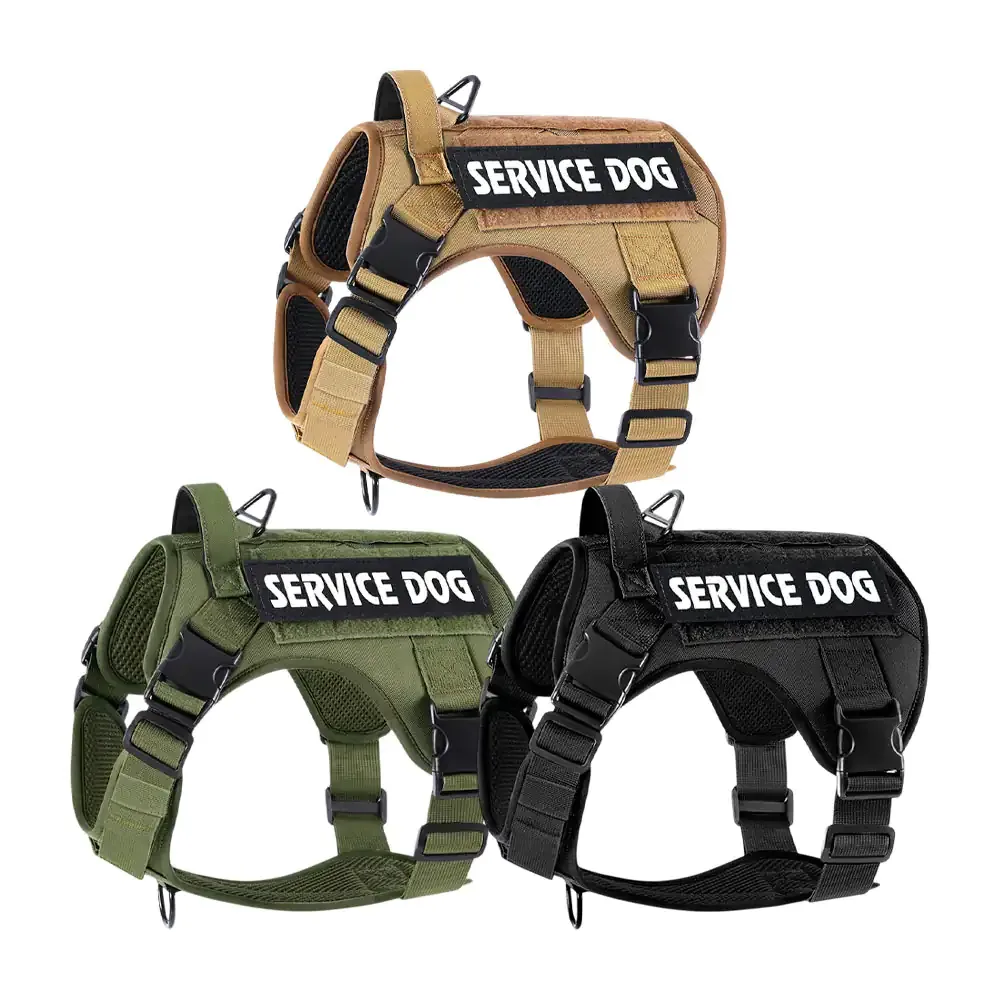 Pechera acolchada para mascota en talla xl, ajustable con broches de seguridad