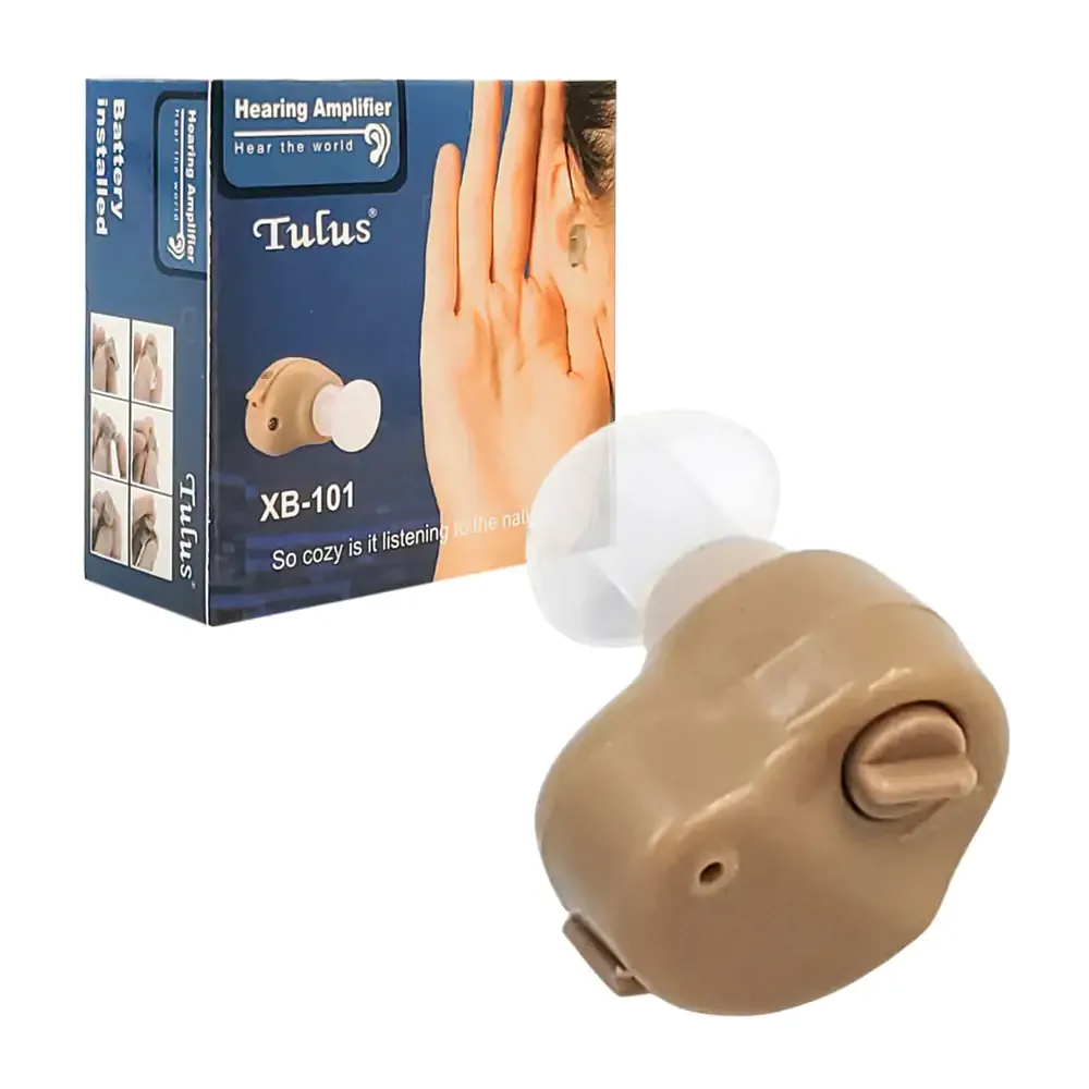 Aparato auditivo para la sordera con volumen ajustable, tamaño discreto / xb-101
