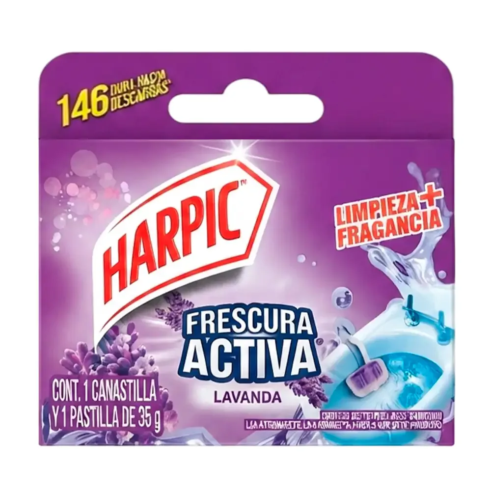 1pz pastilla harpic para sanitario con aroma lavanda, 35g / 758149
