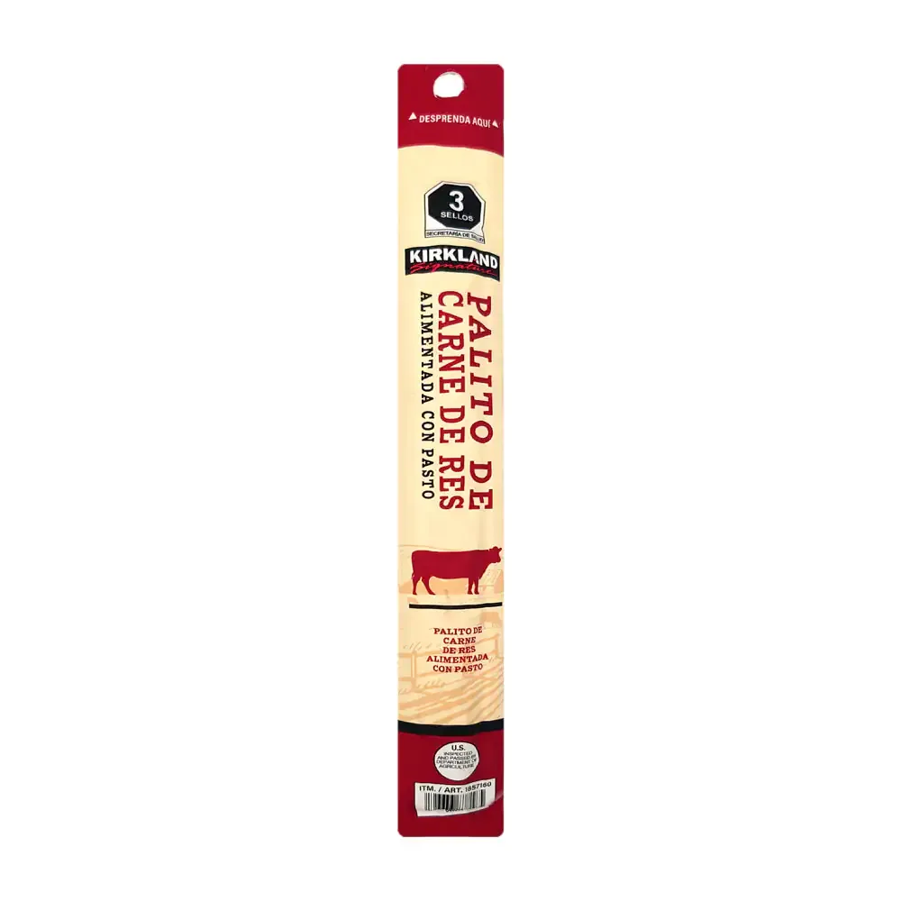 1pza palito kirkland de carne de res alimentada con pasto, 32g / 1857160