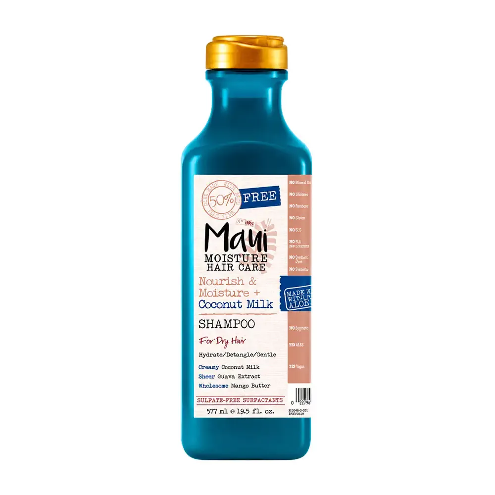 Shampoo maui de 577ml con extracto de leche de coco y extractos naturales