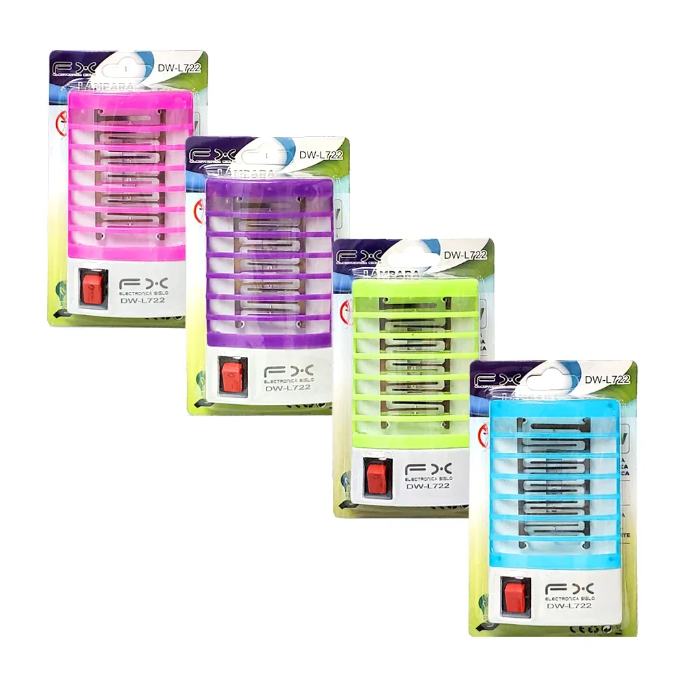 Lámpara led eléctrica matamosquitos, variedad de colores / dw-l722