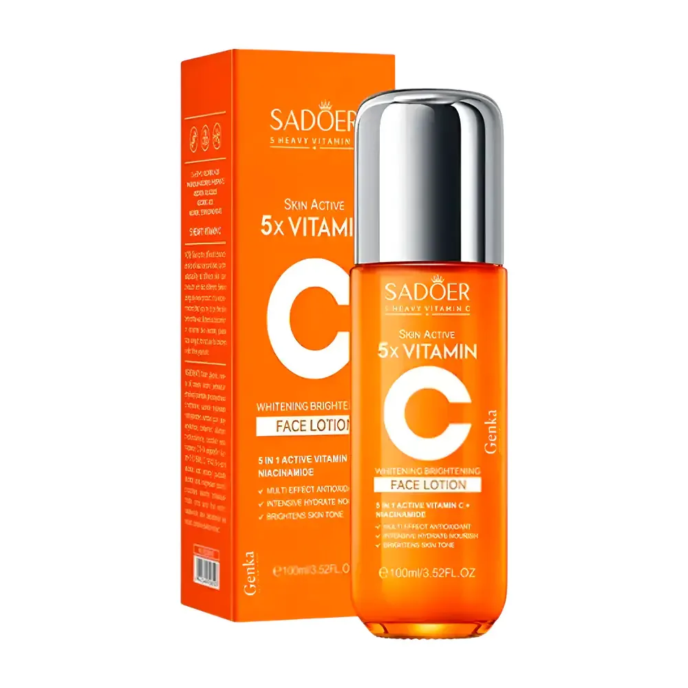 Loción facial hidratante sadoer de 100ml con vitamina c + niacinamida / sd08107