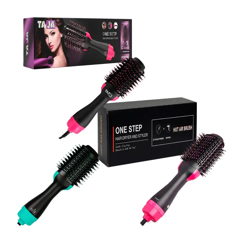 Cepillo alisador / rizador y secador profesional para cabello / one step / 11452 / sei / jfq-4202 / lu3663