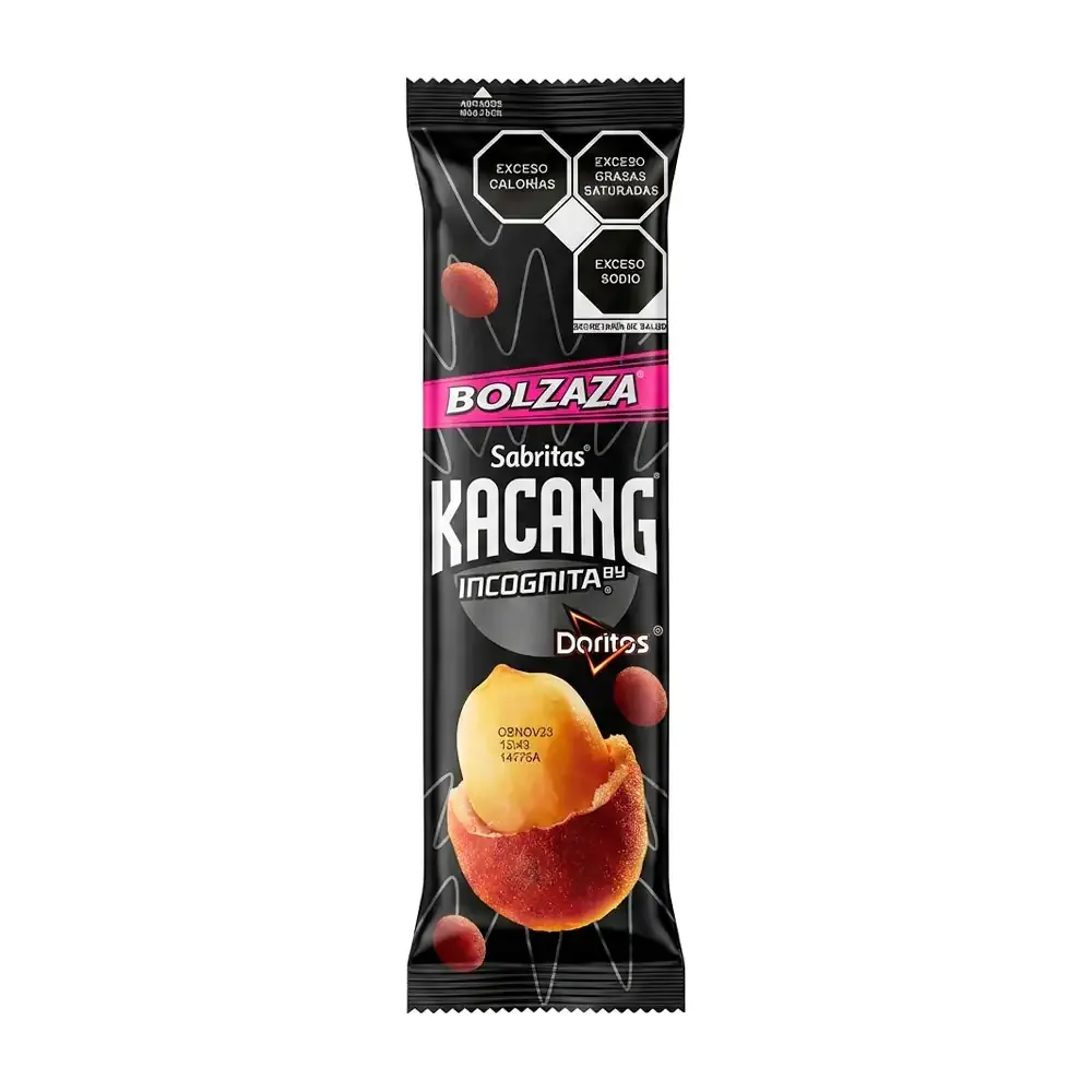 1pz bolsa de cacahuates kacang incógnita doritos bolzaza, 130g / 043828