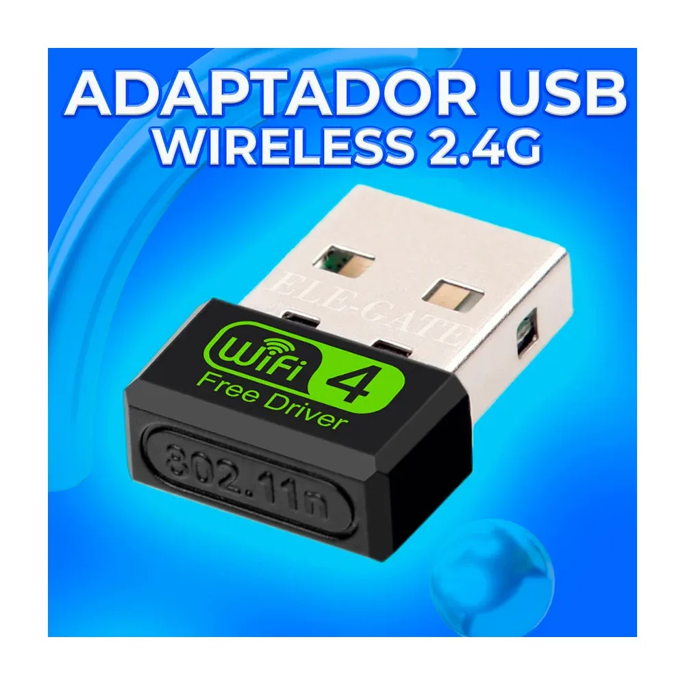 Adaptador inalámbrico usb2.0 wifi de 150mbps 100m 2.4ghz / wl.06d