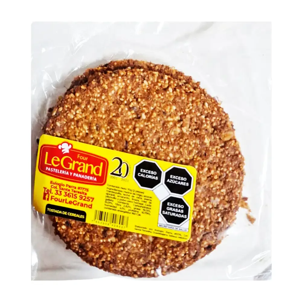 1pza galleta tipo tostada legrand con cereales naturales y amaranto / 428027