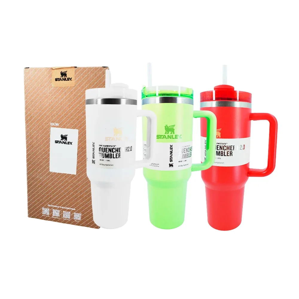 Termo liso de acero inoxidable con tapa, popote y capacidad de 1.18l, variedad de colores / vv-40 / 201874