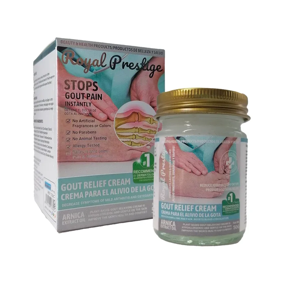 Crema con extracto de árnica para el alivio de la gota, 50g / royal prestige / 13320