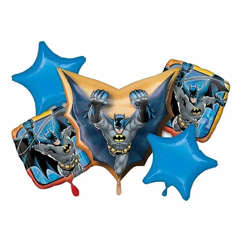 Paquete de 5 globos granmark con diseño de batman / 3771701