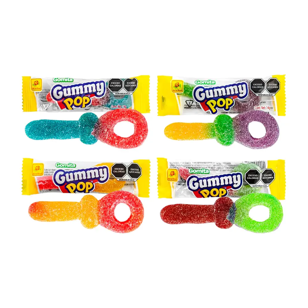 1pz gomita en forma de llave con azúcar, gummy pop, 13g / 007849