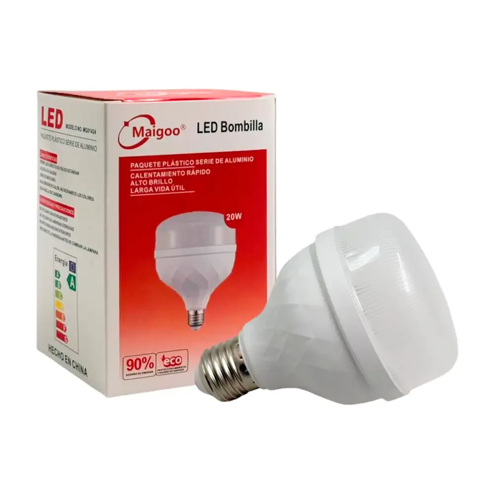 Foco - bombilla led maigo de 20w con relieve tipo diamante