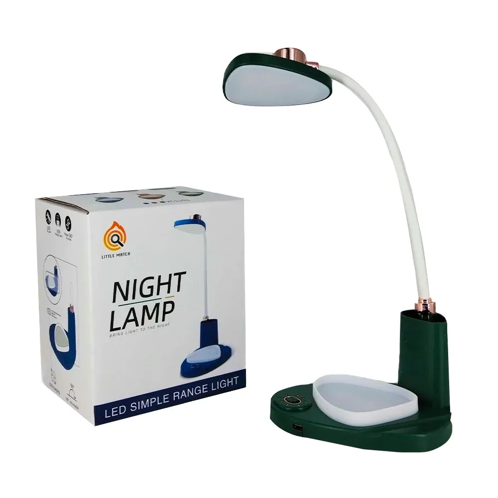 Lámpara de noche con base, rotación de 180° y carga usb, variedad de colores / night lamp / 16960-13 / yc1101