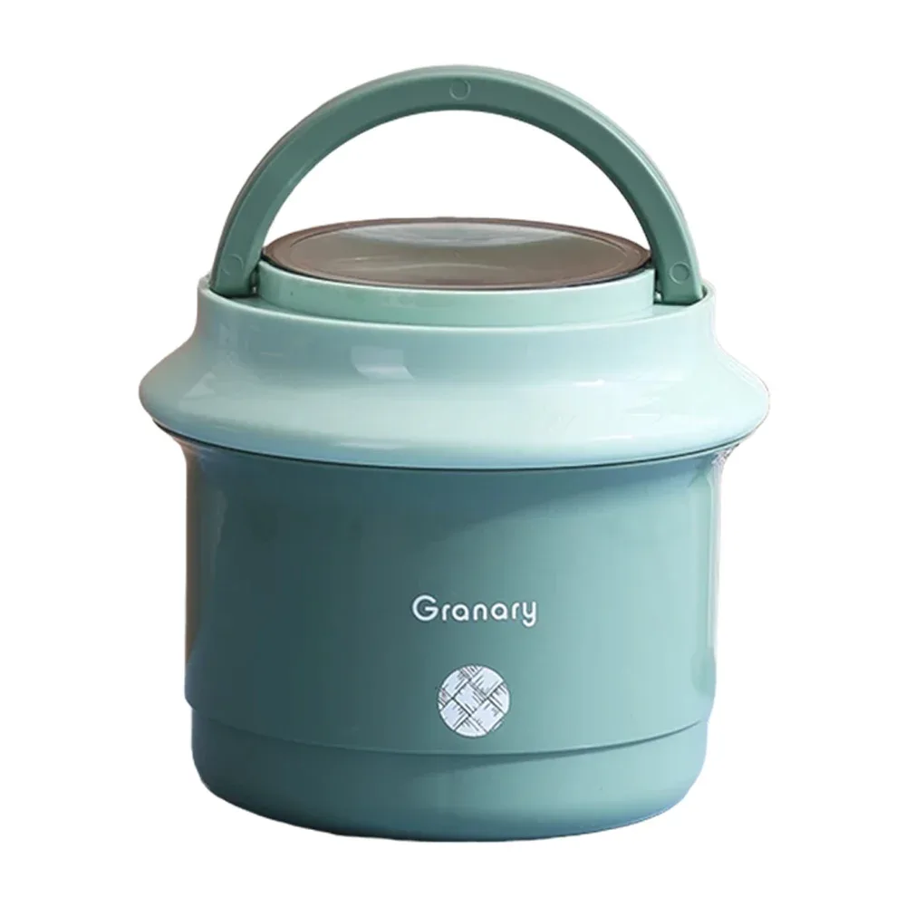 Tupper redondo lunch box de 2 niveles con agarradera y cubierto, variedad de colores / granary / l44-330dj