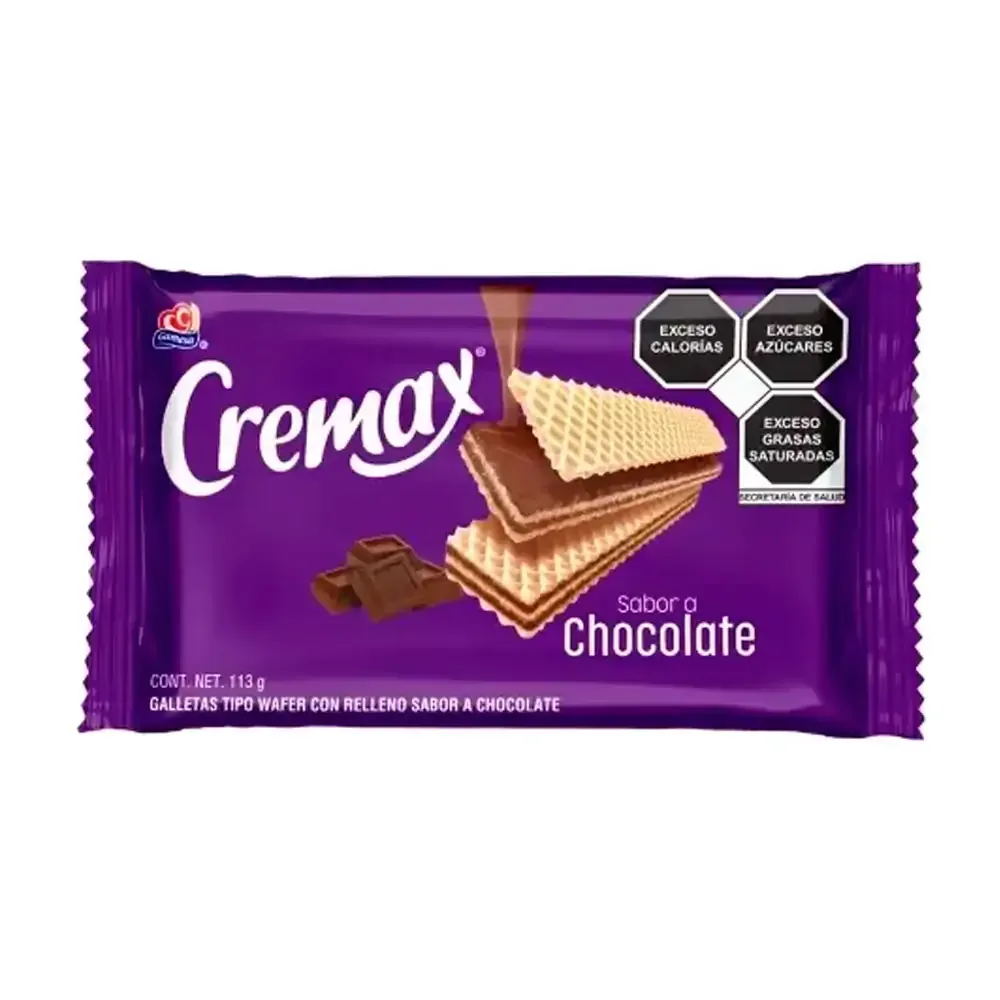 Paquete de galletas cremax rellenas de chocolate, 113g / 022885