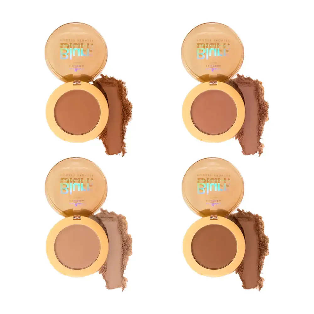 1pz polvo bronceador italia deluxe, cobertura alta, 7g, variedad de tonos