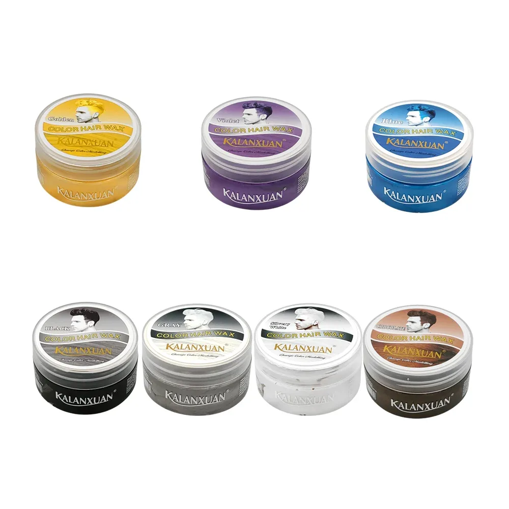 Cera con tinte temporal kalanxuan para pintar el cabello, 100g, varios colores