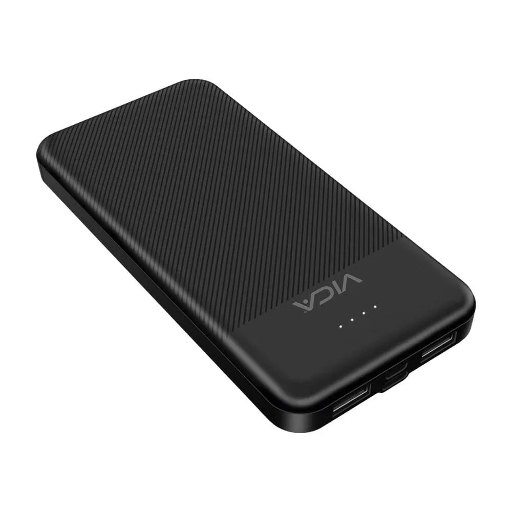 Power bank batería portátil vica con capacidad de 10000mah, led indicador de batería y 2 puertos usb para carga / vic2100100160