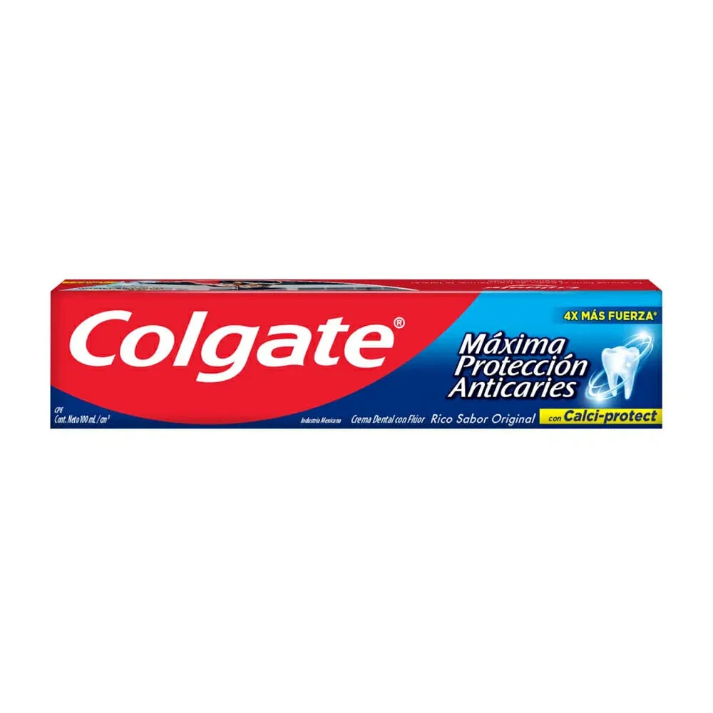 Pasta dental colgate, máxima protección anti caries, 100ml / 11031 /46038m