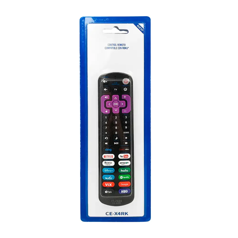 Control remoto universal compatible con roku para smart tv / it-7624