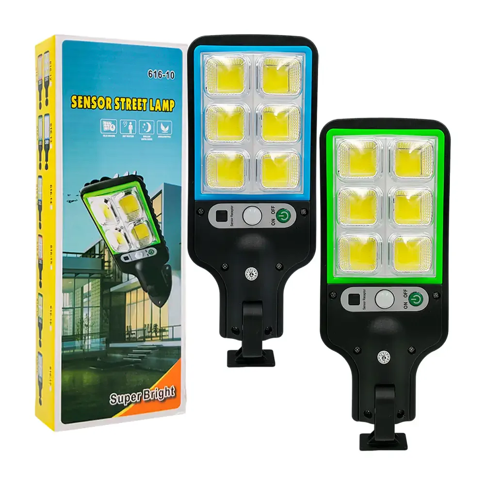 Lámpara de exterior rectangular con luz led tipo lupa + encendido automático