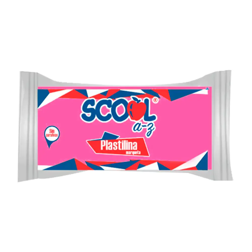 Barra de plastilina scool para maqueta de 180g en color rosa mexicano / 21417