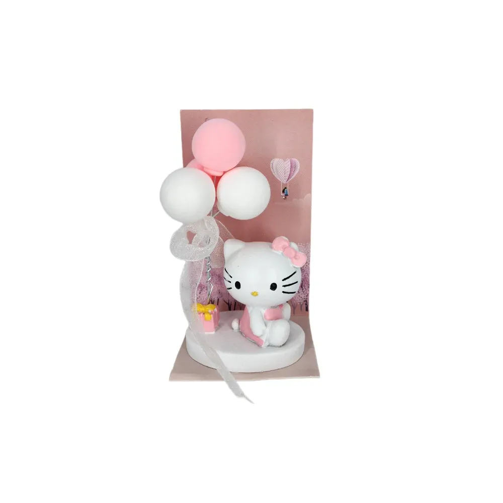 Figura de yeso coleccionable con forma de hello kitty, variedad de modelos / b991