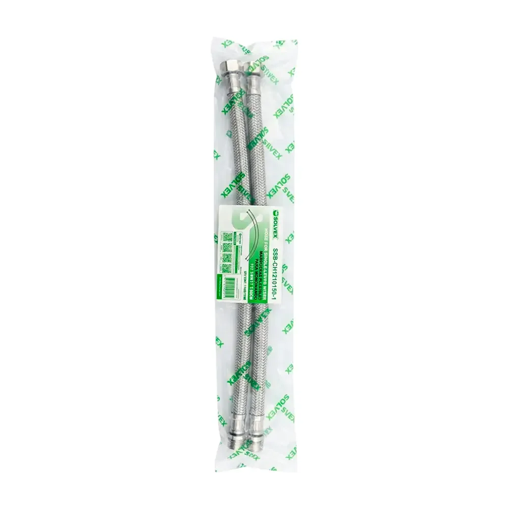 Paquete con 2 mangueras flexibles para monomando, 2in x m10 x 1in x 50cm / ssb-ch1210150-1