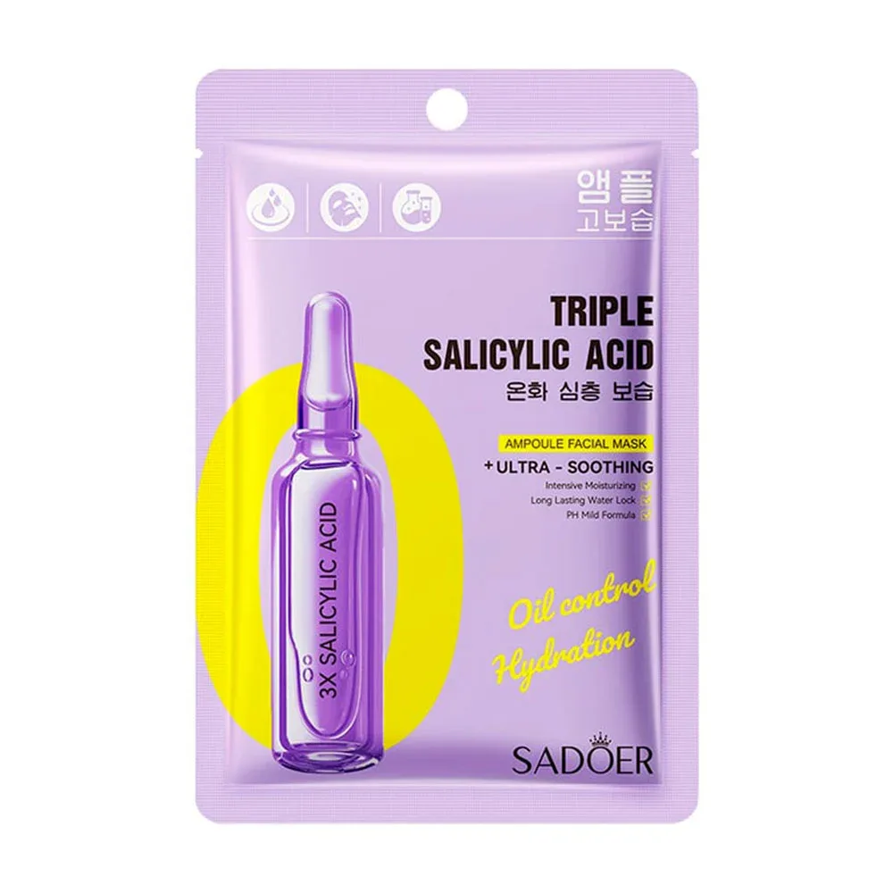 1pza Mascarilla hidratante con control para la piel grasa con ácido salicílico / triple salicylic acid / sd47045