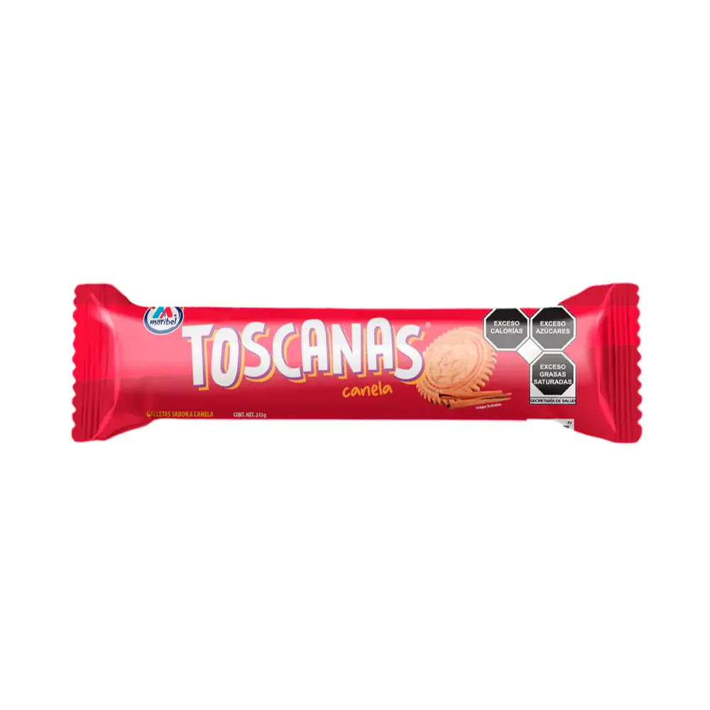 Tubo de galletas toscanas sabor canela espolvoreadas con azúcar, 165g / 003885